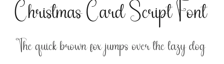 Christmas Card Script Font by andikastudio — Script Handwritten Font