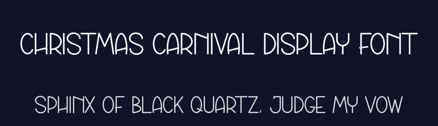 Christmas Carnival Display Font by creativeletter — Display Font — thumbnail 2