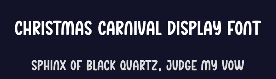 Christmas Carnival Display Font by creativeletter — Display Font — thumbnail 2