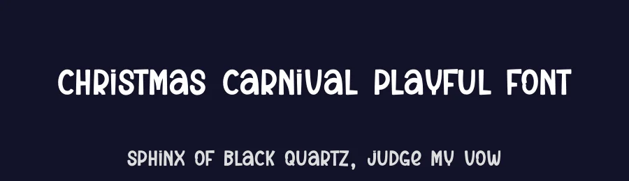 Christmas Carnival Playful Font by creativeletter — Display Font — thumbnail 2