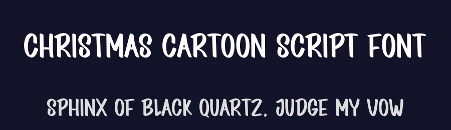 Christmas Cartoon Script Font by creativeletter — Display Font — thumbnail 2