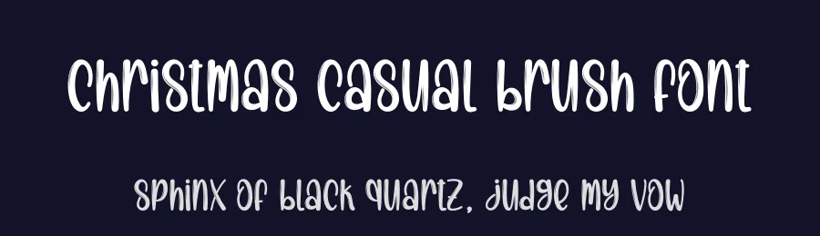 Christmas Casual Brush Font by creativeletter — Script Handwritten Font — thumbnail 2