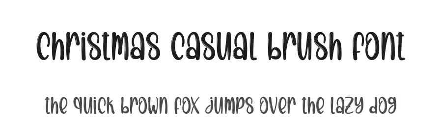 Christmas Casual Brush Font by creativeletter — Script Handwritten Font