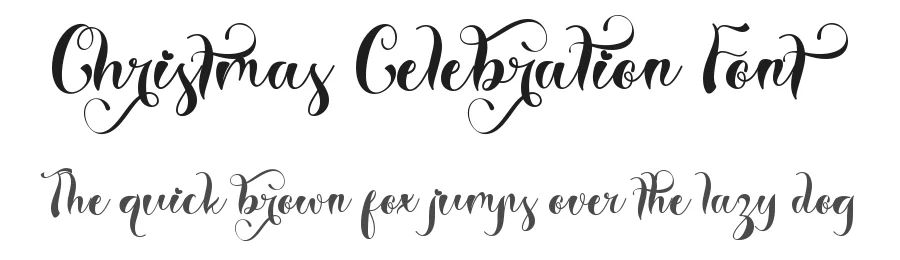 Christmas Celebration Font by Yoga Letter — Script Handwritten Font