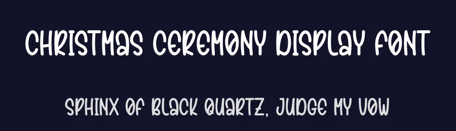 Christmas Ceremony Display Font by andikastudio — Display Font — thumbnail 2