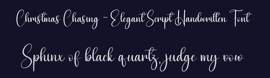 Christmas Chasing – Elegant Script Handwritten Font by creativeletter — Script Handwritten Font — thumbnail 2