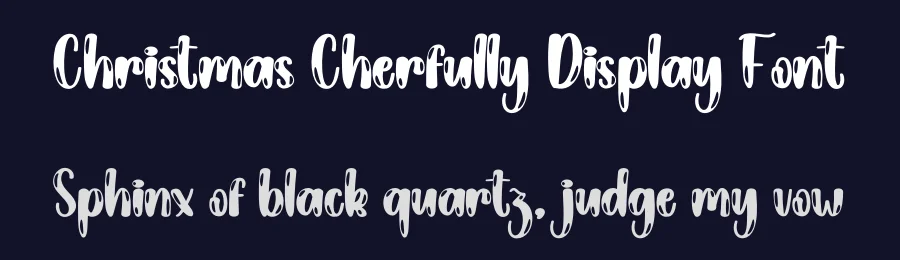 Christmas Cherfully Display Font by creativeletter — Script Handwritten Font — thumbnail 2