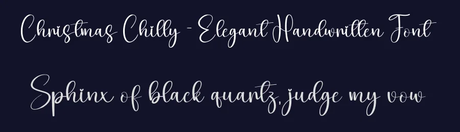 Christmas Chilly – Elegant Handwritten Font by creativeletter — Script Handwritten Font — thumbnail 2