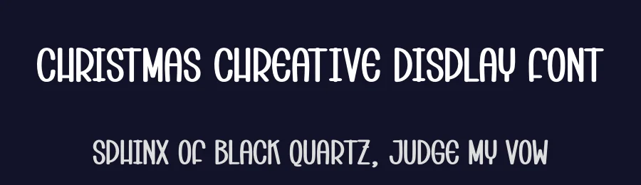 Christmas Chreative Display Font by creativeletter — Display Font — thumbnail 2