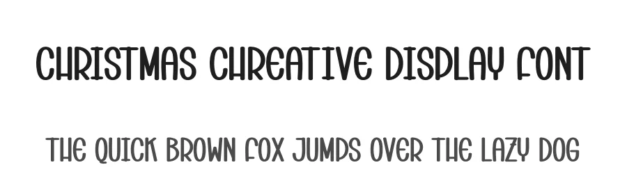 Christmas Chreative Display Font by creativeletter — Display Font