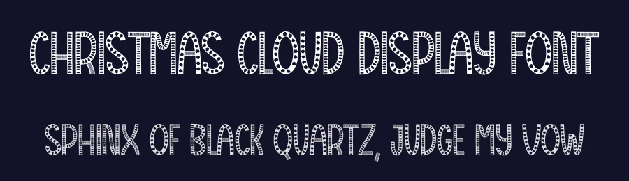 Christmas Cloud Display Font by creativeletter — Display Font — thumbnail 2