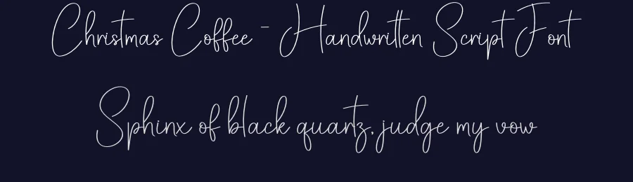 Christmas Coffee – Handwritten Script Font by creativeletter — Script Handwritten Font — thumbnail 2