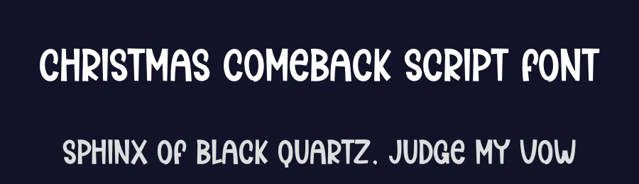 Christmas Comeback Script Font by creativeletter — Display Font — thumbnail 2