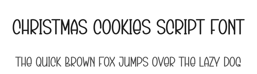 Christmas Cookies Script Font by creativeletter — Display Font