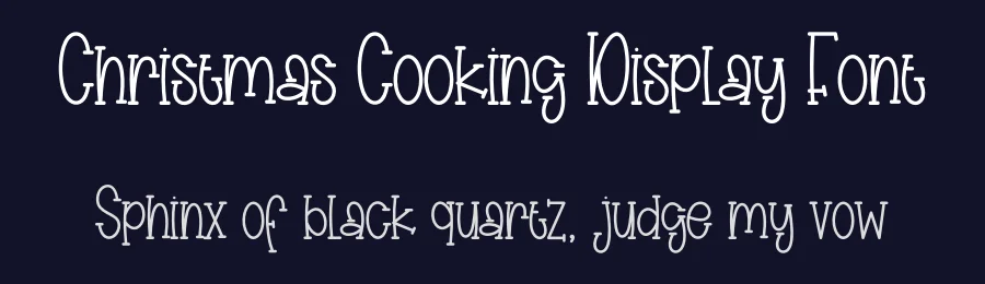 Christmas Cooking Display Font by creativeletter — Display Font — thumbnail 2