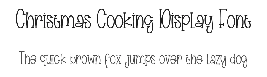 Christmas Cooking Display Font by creativeletter — Display Font
