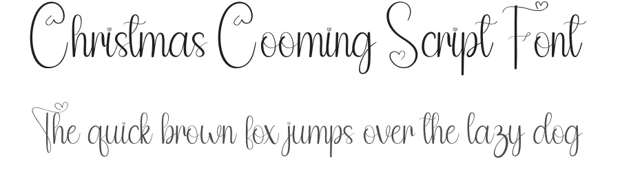 Christmas Cooming Script Font by andikastudio — Script Handwritten Font
