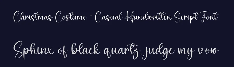 Christmas Costume – Casual Handwritten Script Font by creativeletter — Script Handwritten Font — thumbnail 2