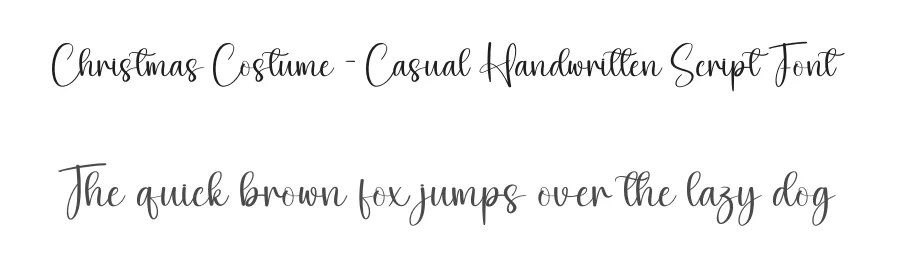 Christmas Costume – Casual Handwritten Script Font by creativeletter — Script Handwritten Font