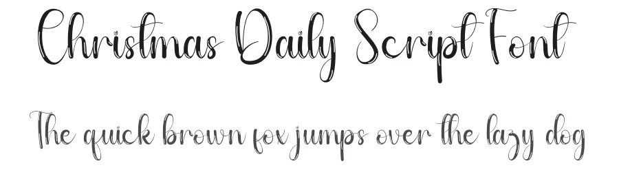 Christmas Daily Script Font by andikastudio — Script Handwritten Font