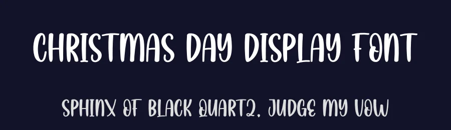 Christmas Day Display Font by creativeletter — Display Font — thumbnail 2