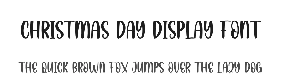Christmas Day Display Font by creativeletter — Display Font