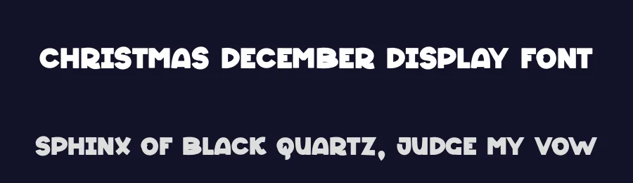 Christmas December Display Font by andikastudio — Display Font — thumbnail 2