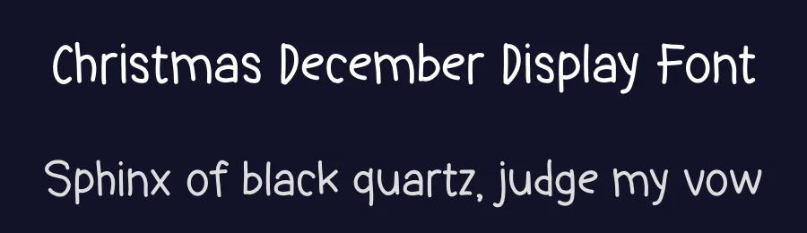 Christmas December Display Font by Craftedtype — Decorative Font — thumbnail 2
