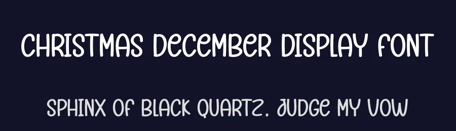 Christmas December Display Font by andikastudio — Display Font — thumbnail 2