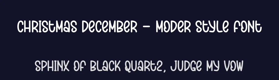 Christmas December – Moder Style Font by creativeletter — Display Font — thumbnail 2