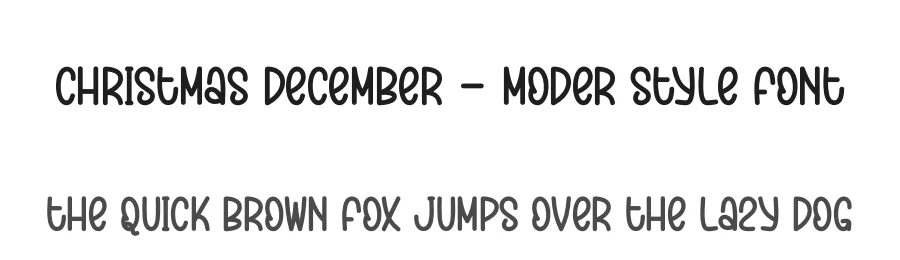 Christmas December – Moder Style Font by creativeletter — Display Font