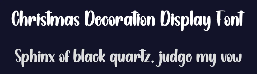 Christmas Decoration Display Font by creativeletter — Display Font — thumbnail 2