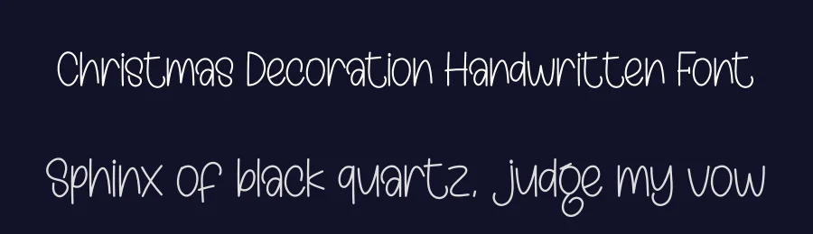 Christmas Decoration Handwritten Font by creativeletter — Display Font — thumbnail 2