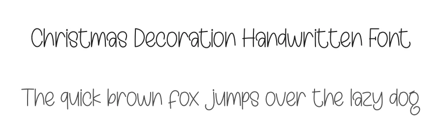 Christmas Decoration Handwritten Font by creativeletter — Display Font