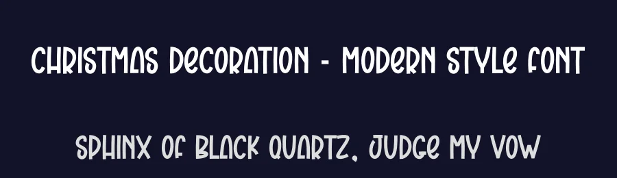 Christmas Decoration – Modern Style Font by creativeletter — Display Font — thumbnail 2