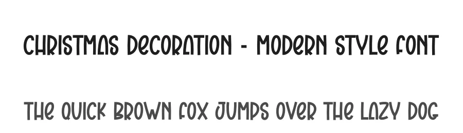 Christmas Decoration – Modern Style Font by creativeletter — Display Font