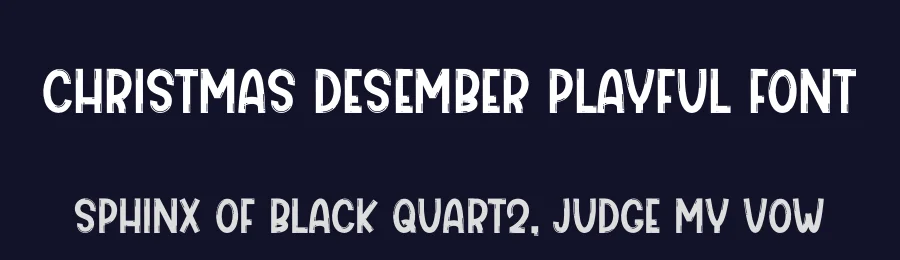Christmas Desember Playful Font by freshtypeink — Display Font — thumbnail 2