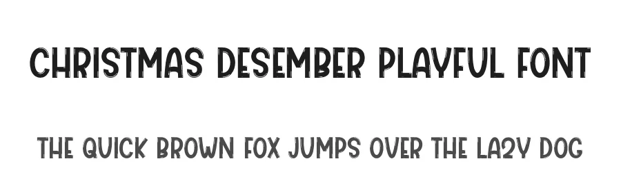Christmas Desember Playful Font by freshtypeink — Display Font
