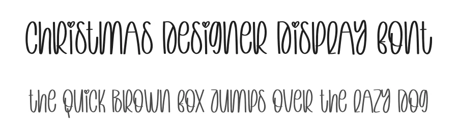 Christmas Designer Display Font by creativeletter — Display Font