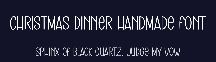 Christmas Dinner Handmade Font by creativeletter — Display Font — thumbnail 2