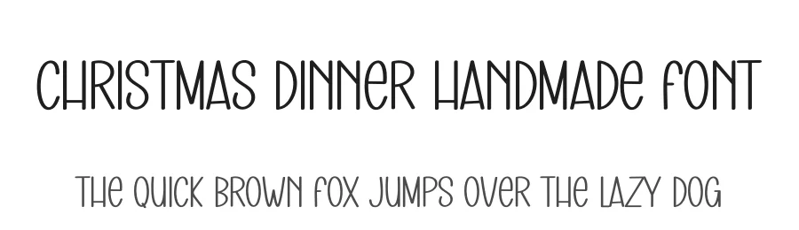 Christmas Dinner Handmade Font by creativeletter — Display Font