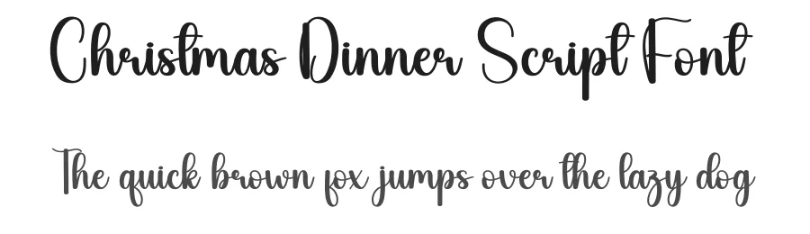 Christmas Dinner Script Font by andikastudio — Script Handwritten Font