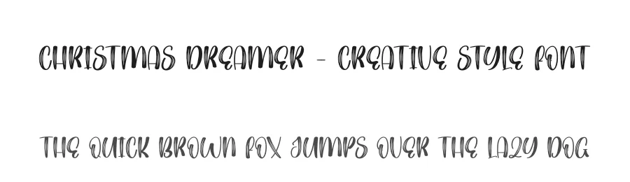 Christmas Dreamer – Creative Style Font by creativeletter — Display Font