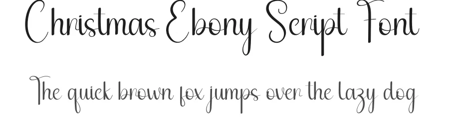 Christmas Ebony Script Font by andikastudio — Script Handwritten Font