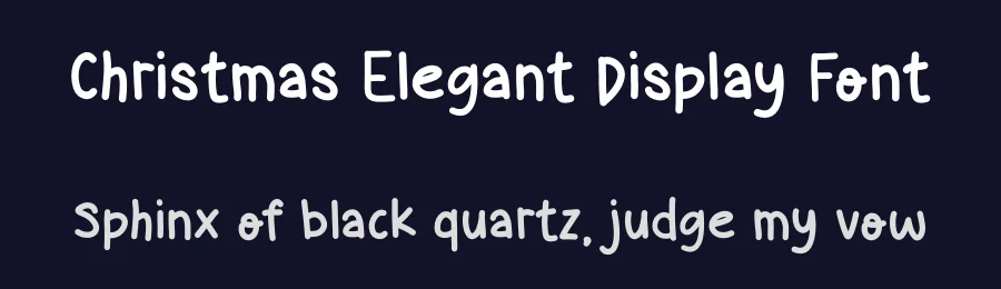 Christmas Elegant Display Font by Craftedtype — Decorative Font — thumbnail 2