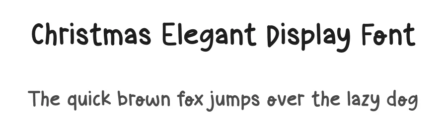Christmas Elegant Display Font by Craftedtype — Decorative Font