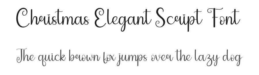 Christmas Elegant Script Font by andikastudio — Script Handwritten Font