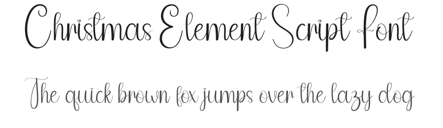 Christmas Element Script Font by andikastudio — Script Handwritten Font