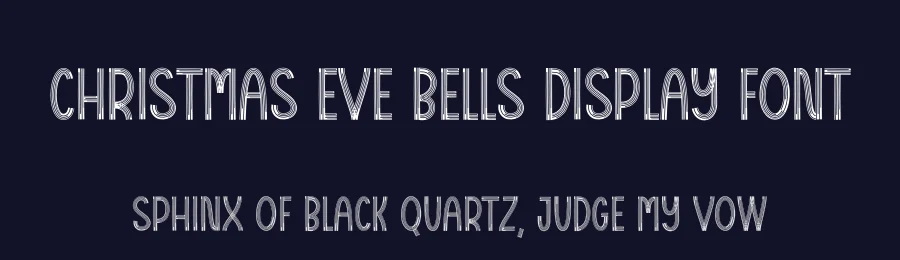 Christmas Eve Bells Display Font by creativeletter — Display Font — thumbnail 2