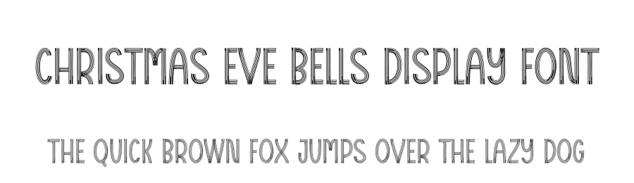 Christmas Eve Bells Display Font by creativeletter — Display Font